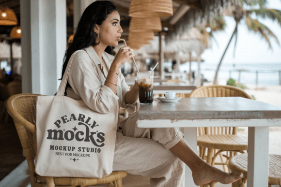 Download Natural Canvas Tote Bag Mockup 42 - Canva Collection