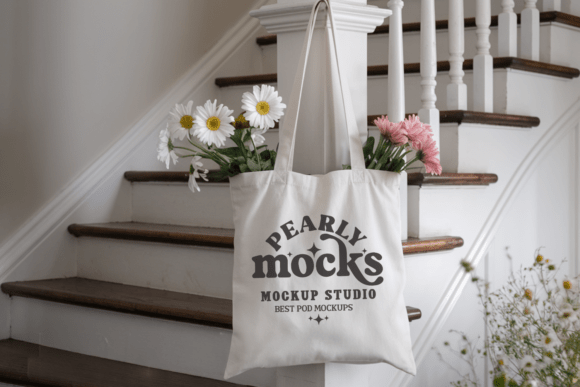 Download Natural Canvas Tote Bag Mockup 48 - Canva Collection