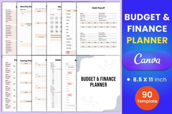 Download Budget &amp; Finance Planner Canva Template - Canva Collection