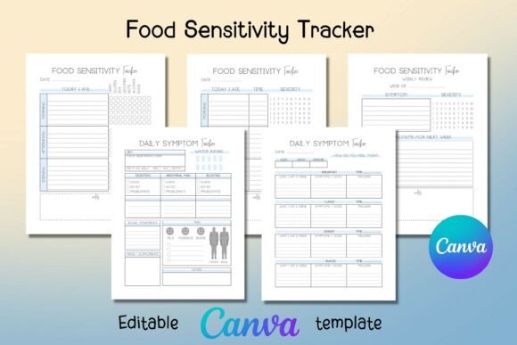 Download Food Sensitivity Tracker Canva Template - Canva Collection