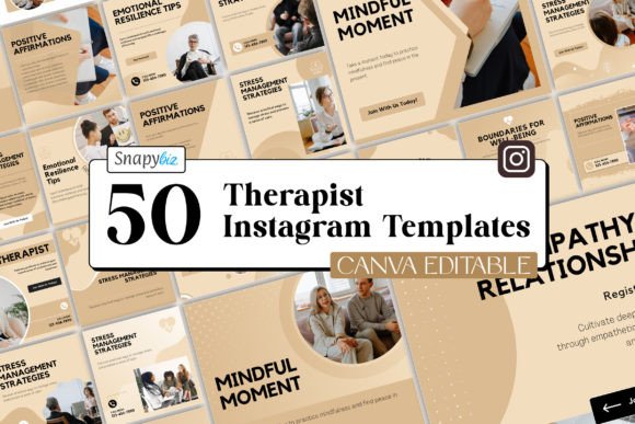 Download Therapist Instagram Canva Templates - Canva Collection