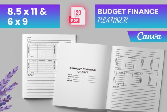 Download Budget Finance Planner Canva (KDP) - Canva Collection