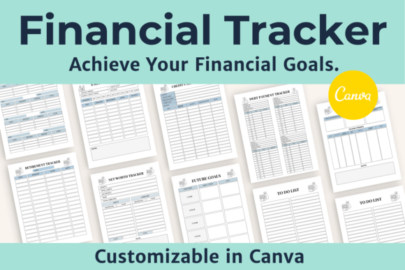 Download Editable Finance Tracker Canva Template - Canva Collection