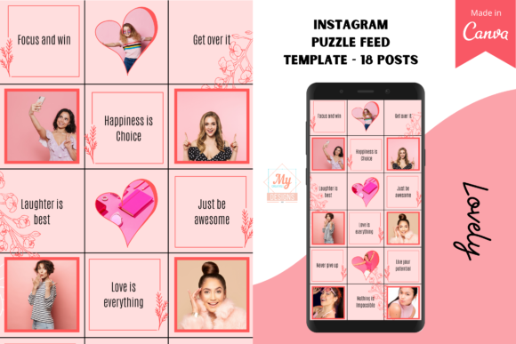 Download Canva Instagram Puzzle Feed Template - Canva Collection