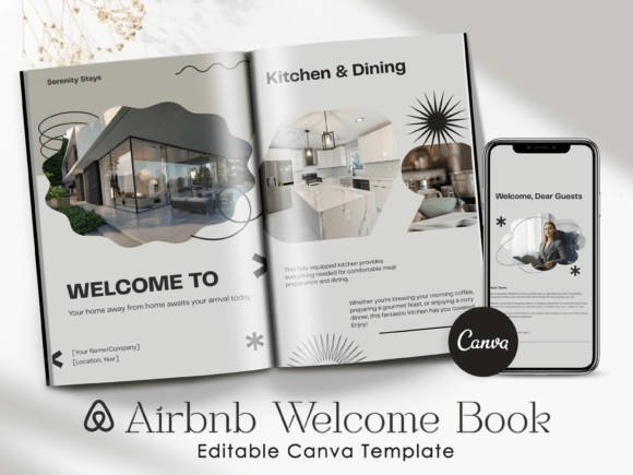 Download Airbnb Welcome Book Canva Template 24 P. - Canva Collection
