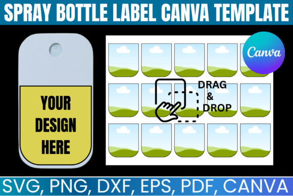 Download Spray Bottle Label Canva Template - Canva Collection