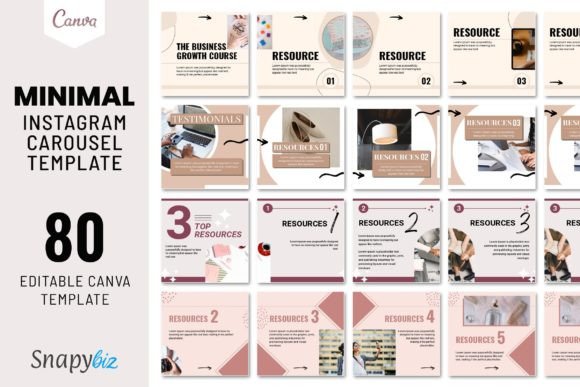 Download Instagram Carousel Canva Post Template - Canva Collection