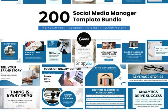 Download Social Media Manager Canva Bundle - Canva bundle Collection