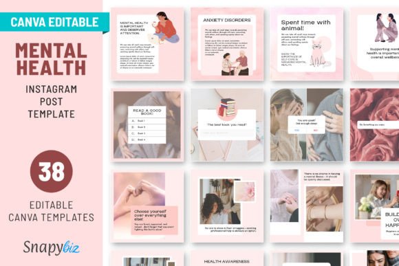 Download Mental Health Instagram Canva Post Temp - Canva Collection