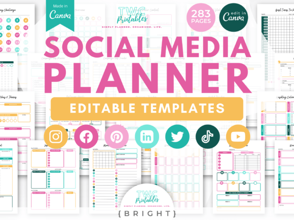Download Social Media Planner Canva Templates - Canva Collection