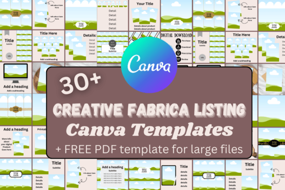 Download Creativefabrica Listing Canva Templates - Canva Collection