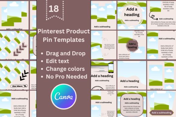 Download Pinterest Product Pin Canva Templates - Canva Collection