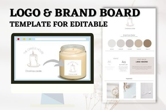 Download LOGO &amp; Brand Board Template Edit InCanva - Canva Collection