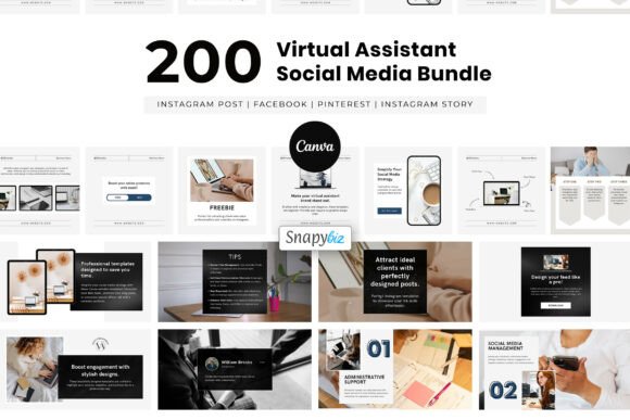 Download Virtual Assistant Social Media Canva - Canva Collection
