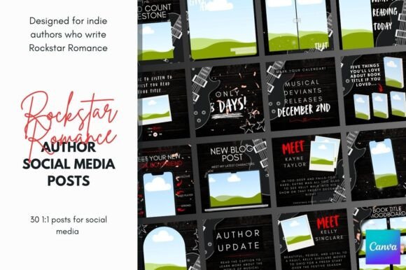 Download Rockstar Romance Canva Templates - Canva Collection