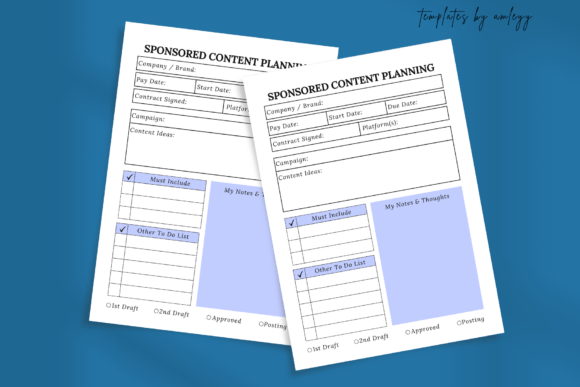 Download Canva Sponsored Content Planning Templat - Canva Collection