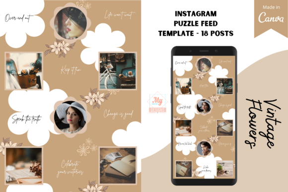 Download Canva Instagram Puzzle Feed Template - Canva Collection