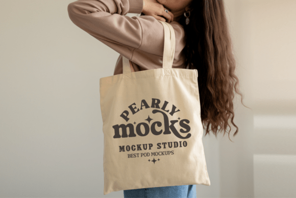 Download Natural Canvas Tote Bag Mockup 38 - Canva Collection