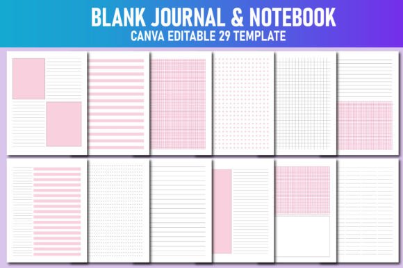 Download Blank Journal &amp; Notebook Canva KDP - Canva Collection
