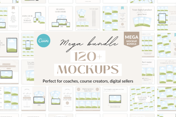 Download Canva Mockup Bundle Template - Canva Collection