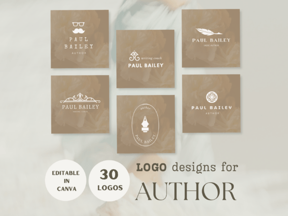 Download Author Canva Logo Template - Canva Collection