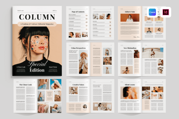 Download Magazine Design Layout | Canva &amp; Indd - Canva Collection