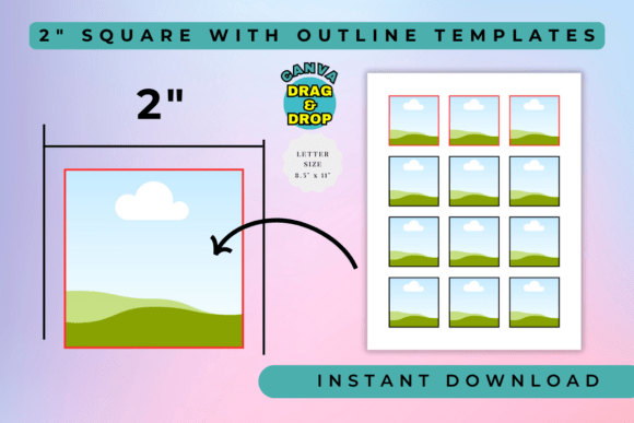 Download 2 Square Template for Canva - Canva Collection