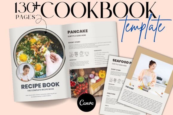 Download Editable Canva Cookbook Template - Canva Collection