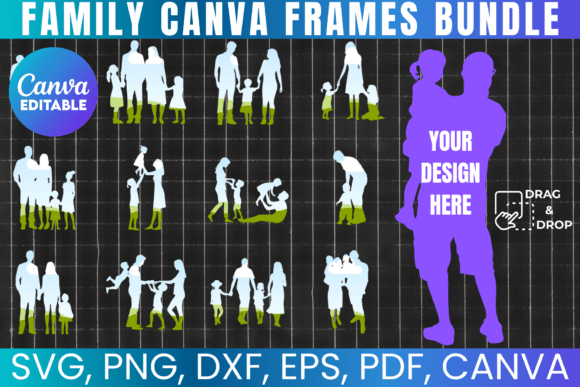 Download 20 Family Canva Frames Bundle Template - Canva Collection