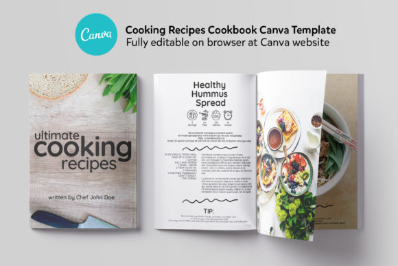 Download Cooking Cookbook Canva Template - Canva Collection