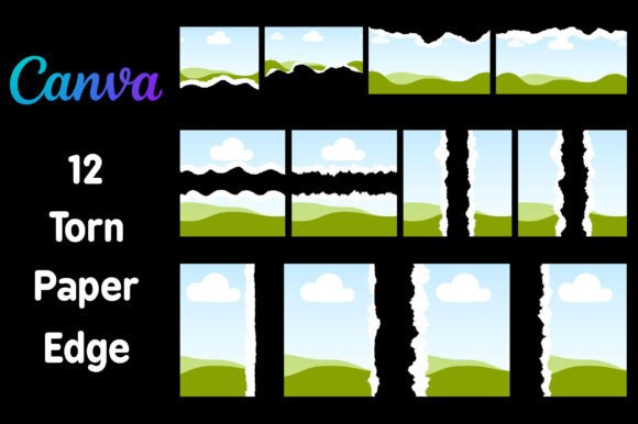 Download Canva Ripped Paper Edge Frame Template - Canva Collection