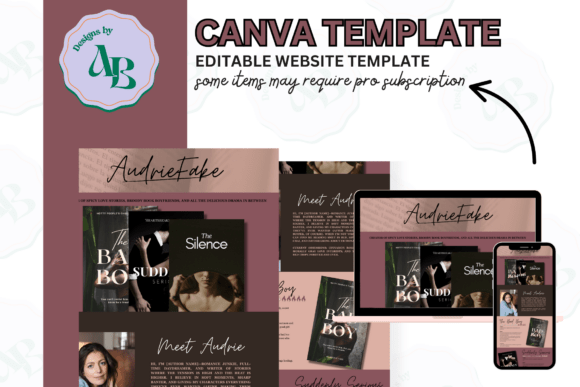 Download Author Canva Website Template - Canva Collection