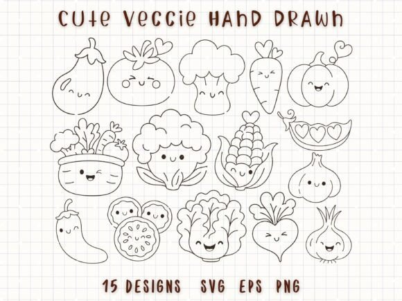 Download Cute Vegetable Veggie SVG Healthy Food - Healthy food Collection