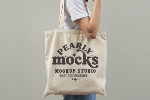 Download Natural Canvas Tote Bag Mockup 40 - Canva Collection