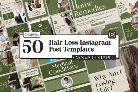 Download Hair Loss Canva Instagram Templates - Canva Collection