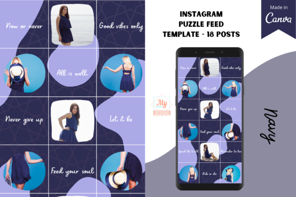 Download Canva Instagram Puzzle Feed Template - Canva Collection