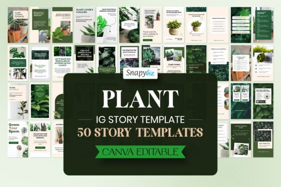 Download Editable Plant Canva Story Template - Canva Collection