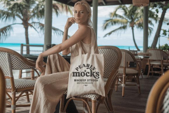 Download Natural Canvas Tote Bag Mockup 41 - Canva Collection