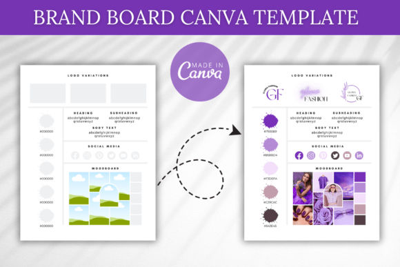 Download Brand Board Canva Template, Branding Kit - Canva Collection